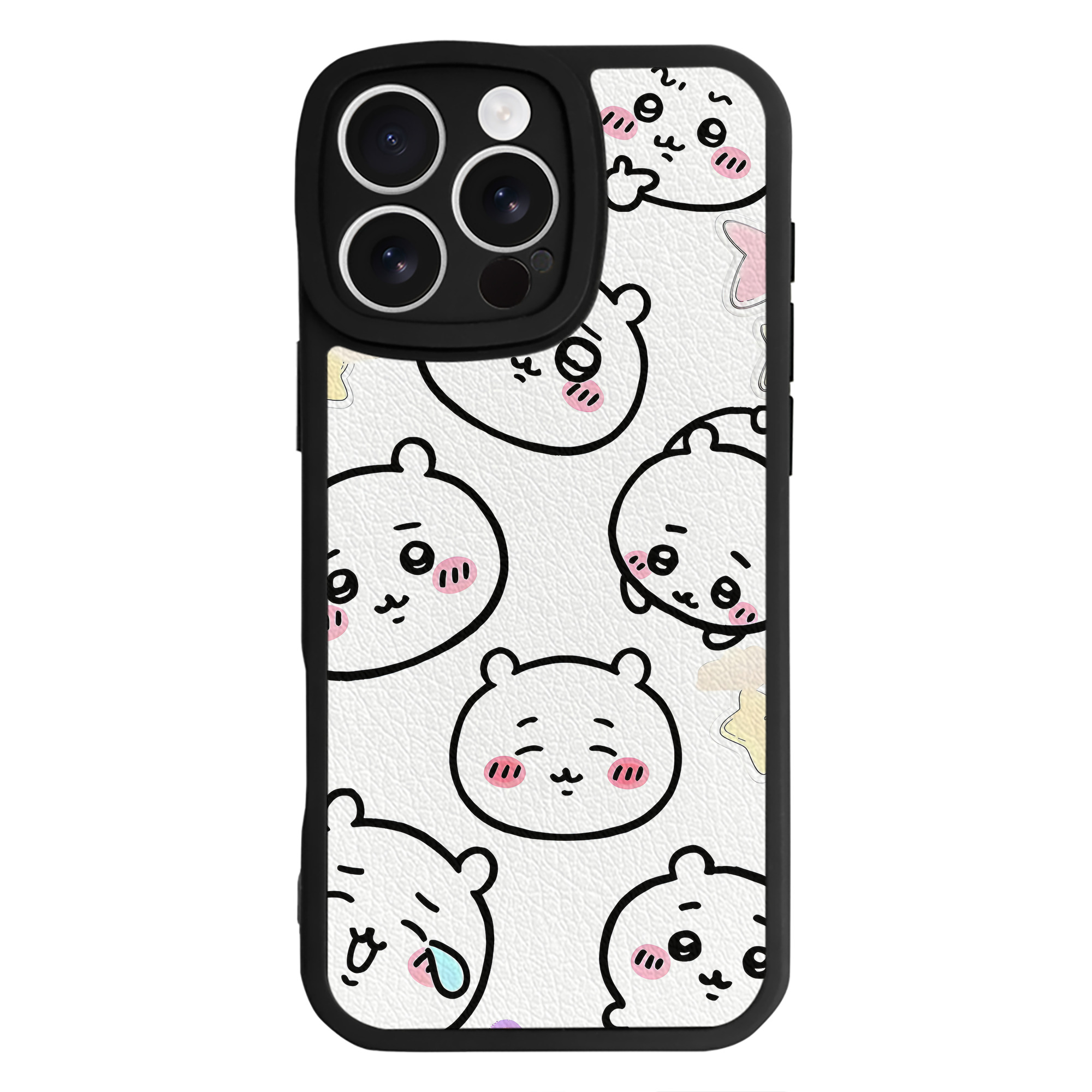 （画像用） ちいかわ Chii-kawa 【iPhone 16シリーズ対応】シリコンスマホケース（レザー調） 材質：シリコン